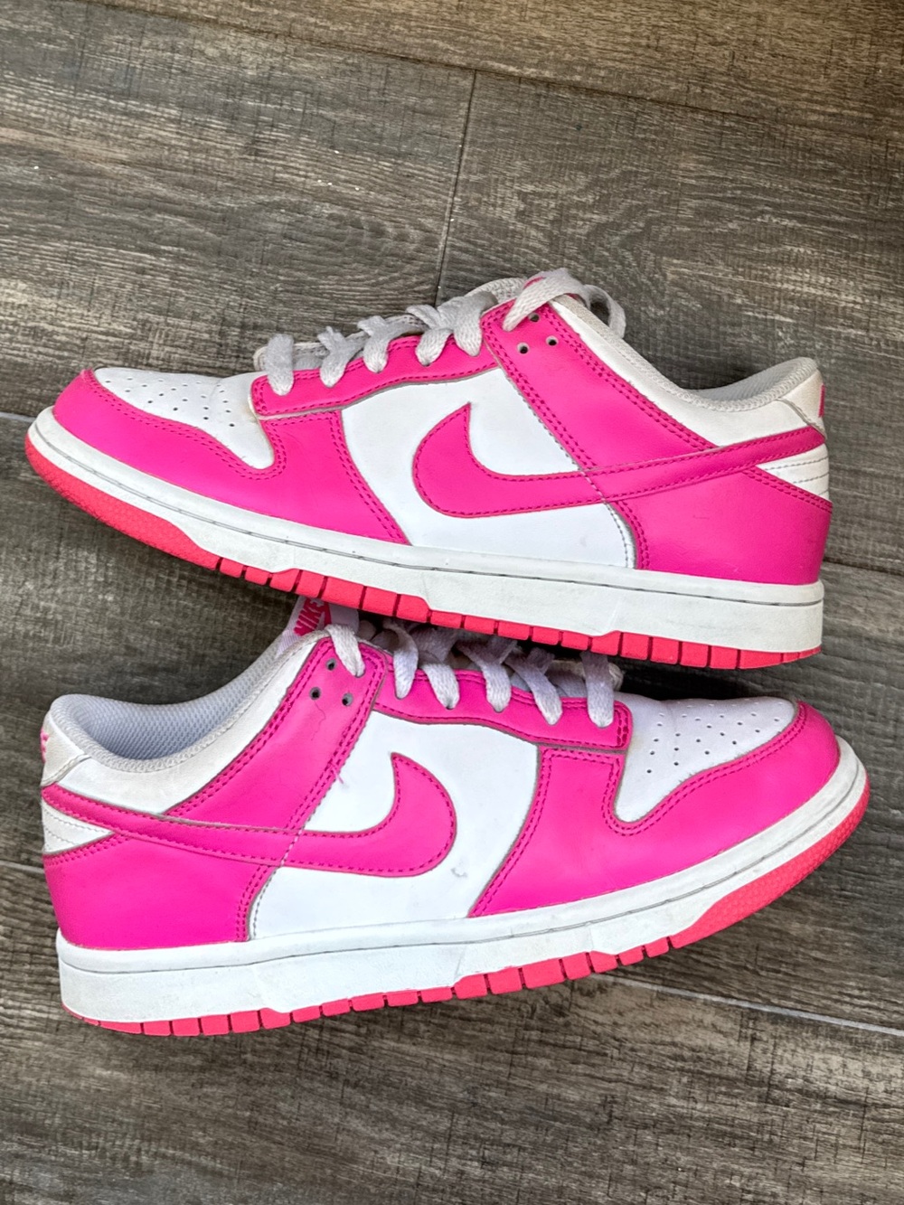 Nike dunk low laser fuchsia pink white sneakers #sneakers 8 women’s